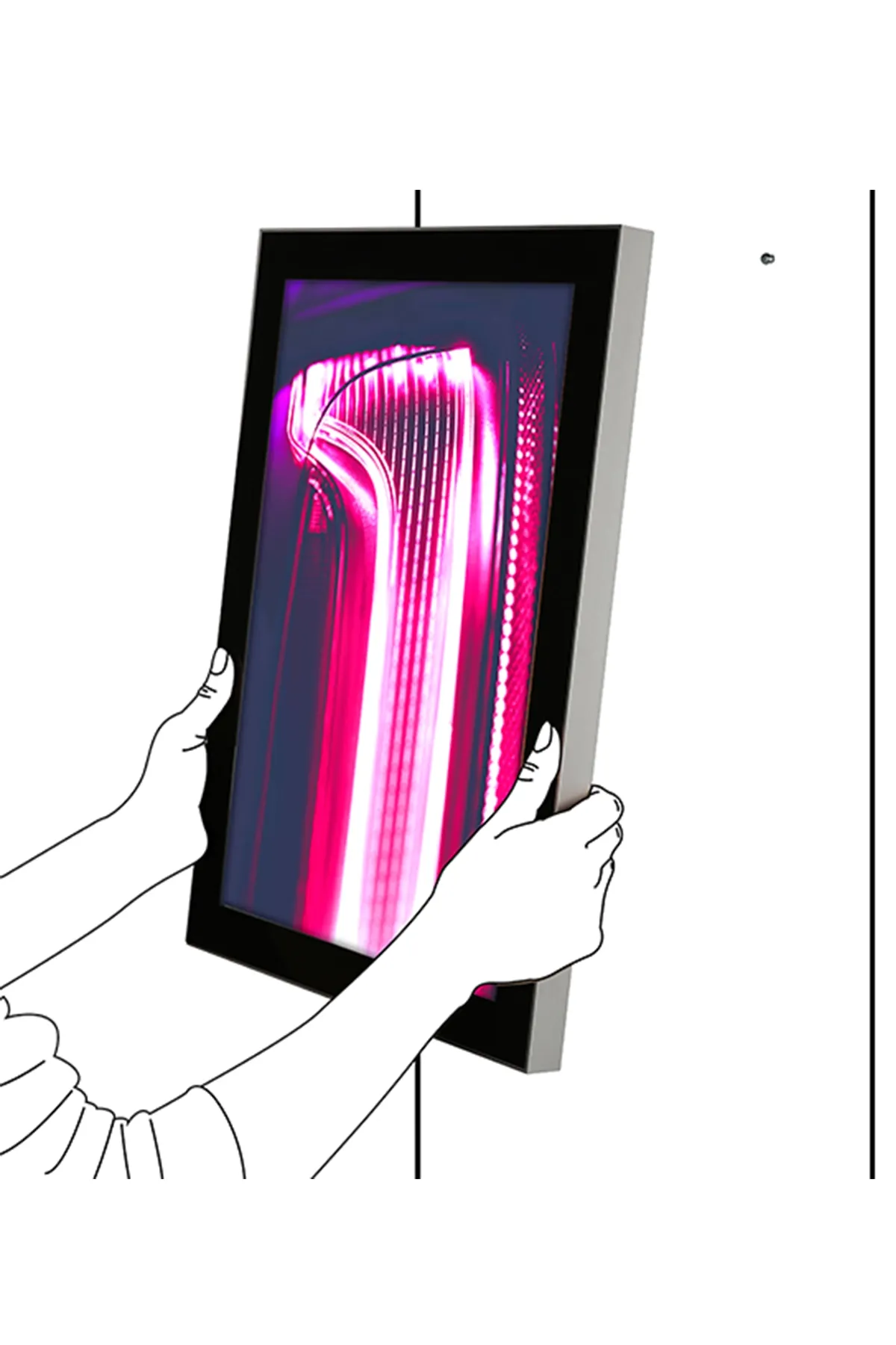 Manyetik LED Işıklı Kutu Tek Taraflı – 2