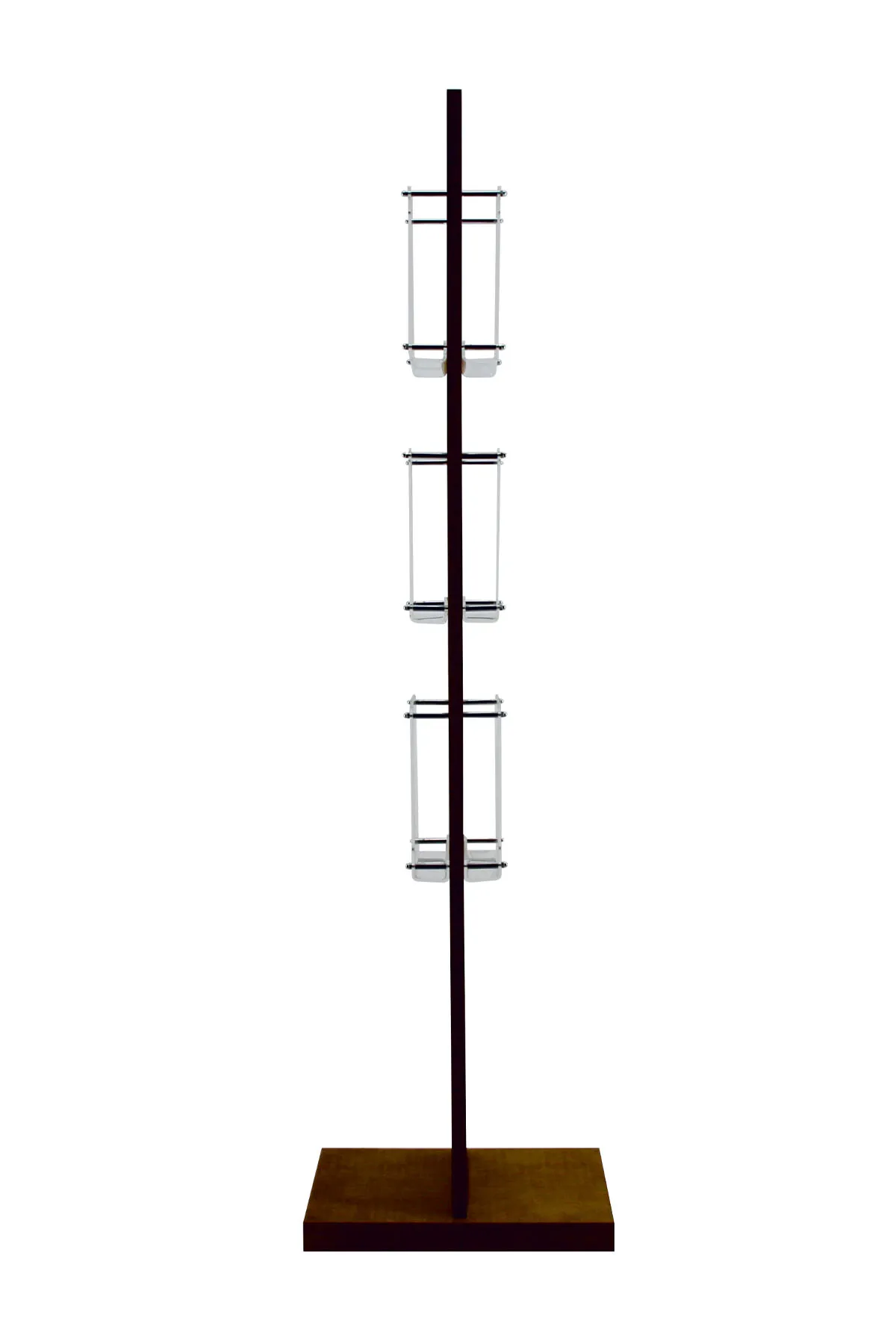 Çift Taraflı Akrilik Cepli Ahşap Katalog Standı – 2