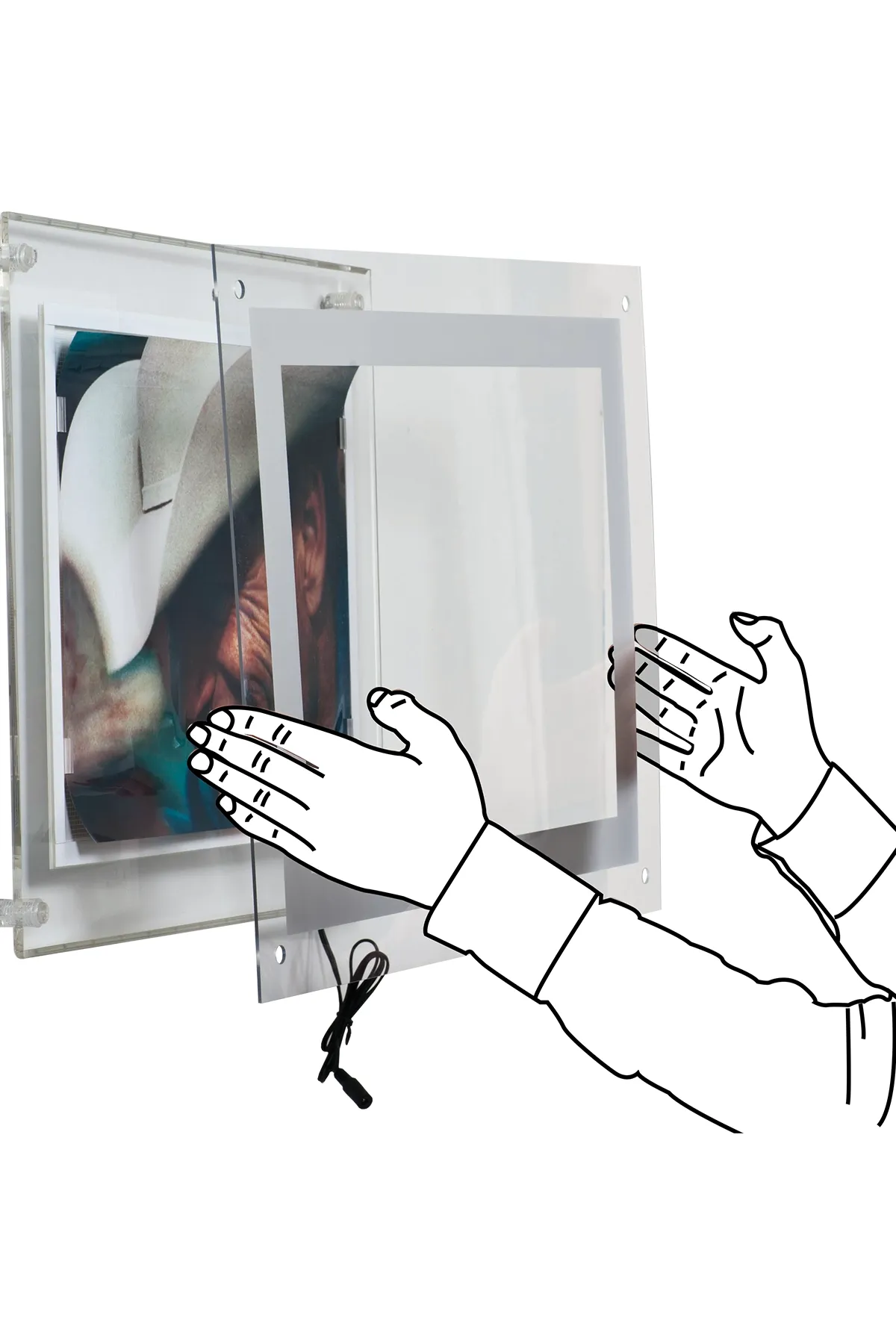 AkriLED Tek Taraflı Işıklı Çerçeve – 5